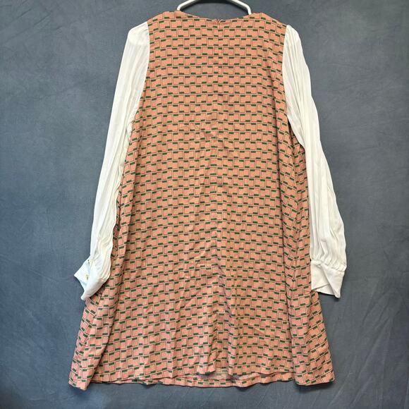 3.1 Phillip Lim Dress Womens 8 Sheer Sleeve Cottagecore Goblincore Flowy Pockets - Picture 2 of 9